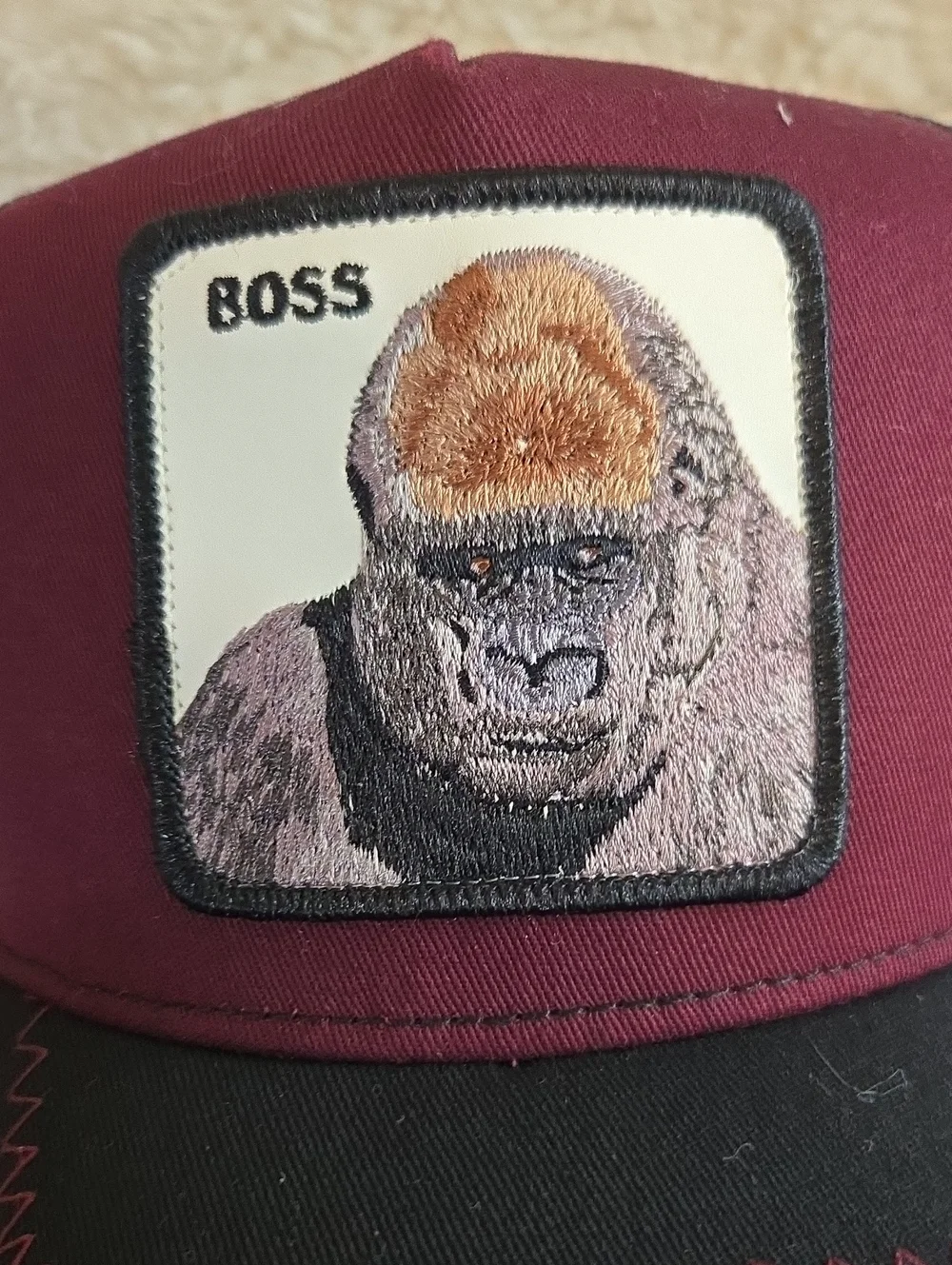 Goorin Bros Maroon and Black 